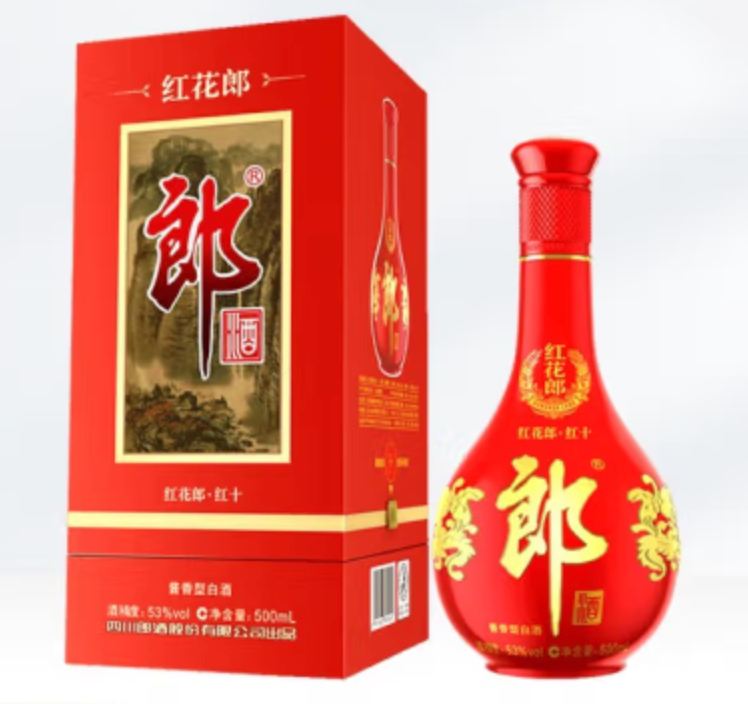 郎酒 红花郎十（10） 53度酱香型白酒 500mL269元包邮（多重优惠）