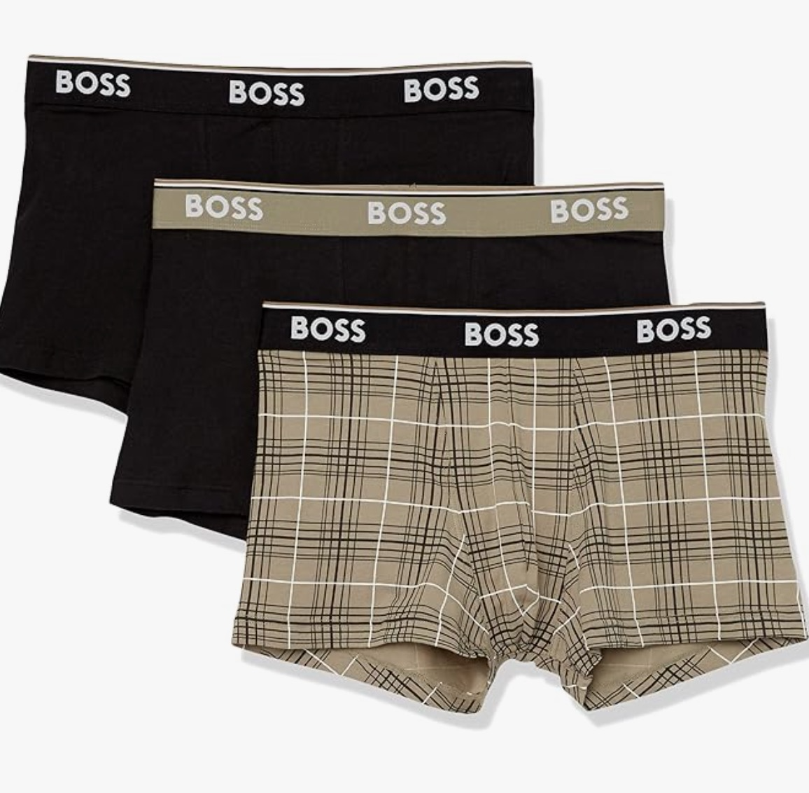 BOSS Hugo Boss 雨果·博斯 男士弹力棉平角内裤 3条装 S码172元