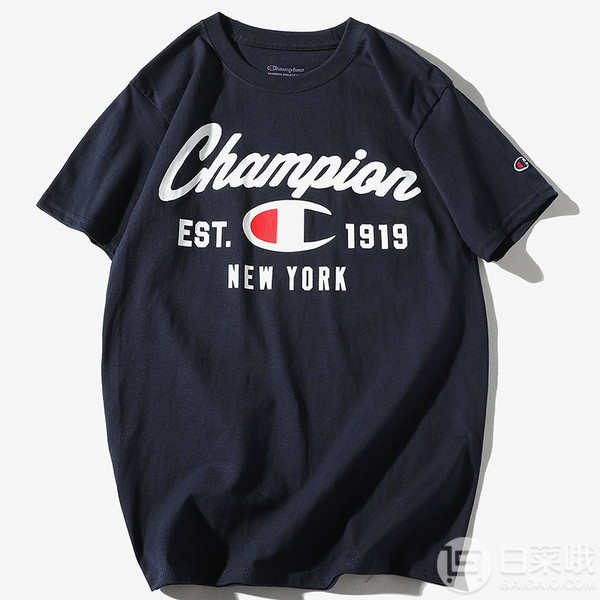 M码，Champion 冠军牌 女式纽约1919纪念款印花T恤89.56元