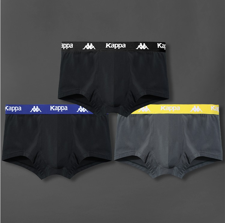 Kappa 卡帕 KP9K06 男士80S冰丝平角内裤 3条装79元包邮（需领券）