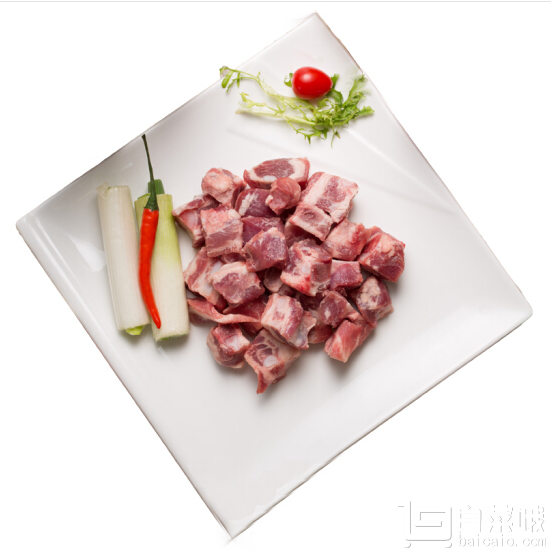 限地区，娱大厨 加拿大原装进口 肋排块/后腿肉丝 富硒生态猪肉 350g￥9.9