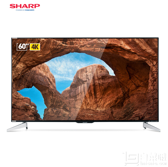 SHARP 夏普 LCD-60DS7008A 60英寸 4K智能液晶电视 送美的破壁机￥5199包邮（￥5499-300）