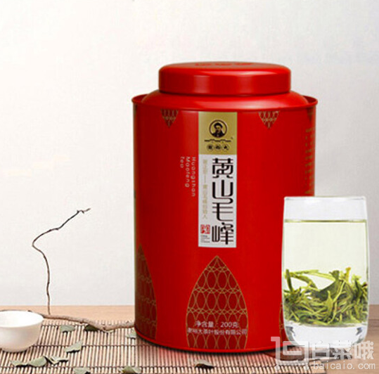 2017年新茶，中华老字号 谢裕大 一级黄山毛峰 200g 送菊花茶 30g￥94包邮（￥99-5）