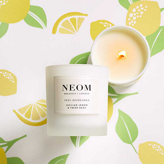 英国皇室御用有机香氛，Neom 柠檬罗勒香氛蜡烛 185g £22.5凑单免费直邮到手￥197