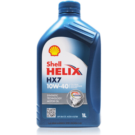 德国进口 Shell 壳牌 蓝喜力 Helix HX7 10W-40 润滑油 1L*12￥297.76含税包邮（需领￥50优惠券）