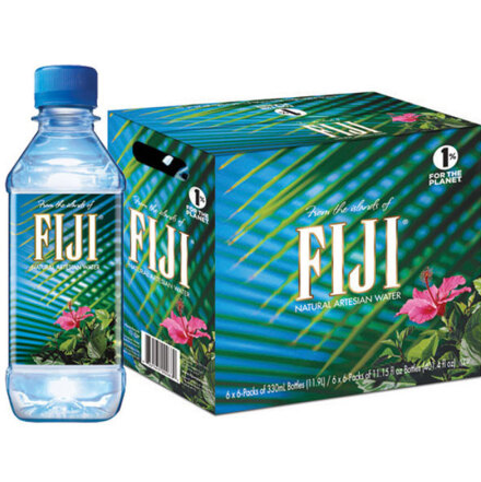 世界顶级瓶装水，FIJI WATER 斐济 天然深层矿物水 330ml*36瓶*2件 240元包邮新低120元/件（299-150）