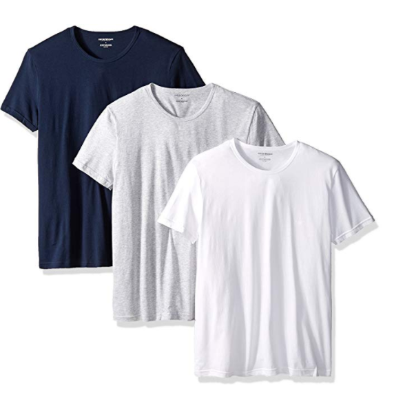 多码多色，Emporio Armani 安普里奥·阿玛尼 男士棉质圆领T恤 3件装194.52元
