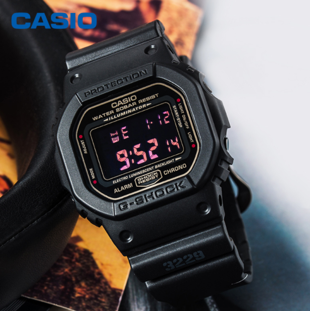 CASIO 卡西欧 G-SHOCK系列 DW-5600MS-1 男士运动腕表499元包邮包税（需1元定金）