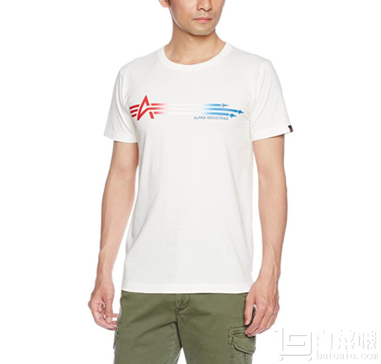 Alpha Industries 阿尔法 男士纯棉T恤 2色 Prime会员凑单免费直邮到手￥114