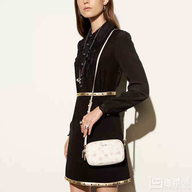 国内折后￥1330，COACH 蔻驰 女士真皮印花单肩包 .75（ 额外85折）到手￥560