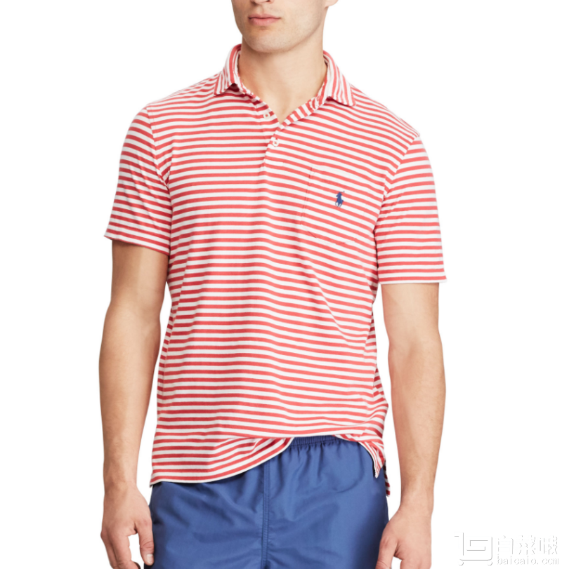 Ralph Lauren 男士Classic  FIT条纹POLO衫 7色 .99（.99 额外6折）到手￥240