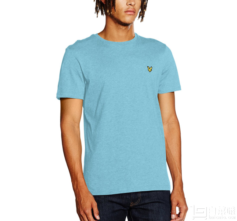 限M碼，Lyle & Scott 蘇格蘭金鷹 男士純棉短袖T恤  prime會員湊單免費直郵到手新低￥121