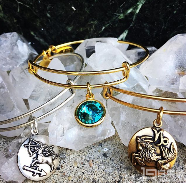 Alex and Ani 女士Bangle Bar Birthstone生日石手镯 九月 prime会员凑单免费直邮到手新低￥97