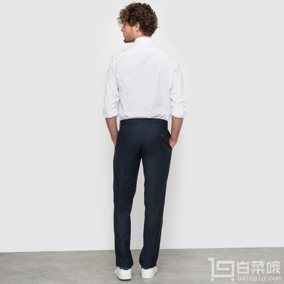 R essentiel 男士Chino-style休闲吸烟裤  2.8折€13.99（€19.99 额外7折）凑单免费直邮到手￥110