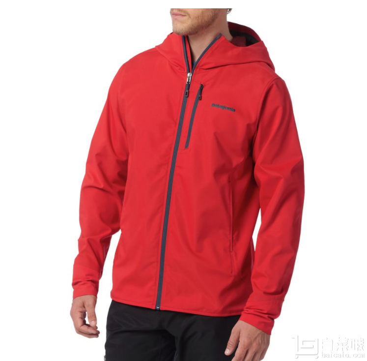 国内￥2199，限L码+ PATAGONIA 巴塔哥尼亚 男士防水防泼风连帽软壳  新低.6（.5 额外8折）到手￥540