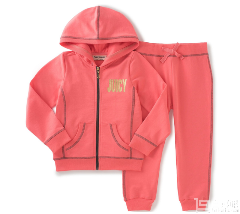 Juicy Couture 女童连帽套装 多色  prime会员凑单免费直邮新低￥115.83