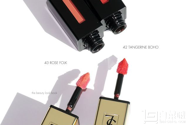 YSL 圣罗兰 全线7折起，奢华缎面镜光黑管纯色唇釉 热卖色#43 €27.08凑单免费直邮到手￥210