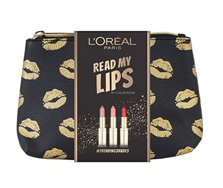 L'Oreal Paris 欧莱雅 Read My Lips 口红套装3支装 赠化妆包 prime会员凑单免费直邮到手￥124