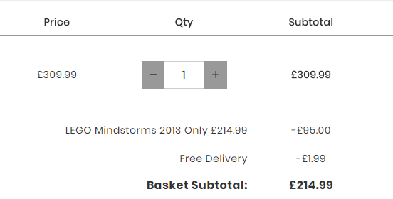 LEGO 乐高 Mindstorms EV3 31313 第三代机器人 £214.99免费直邮到手新低￥1840