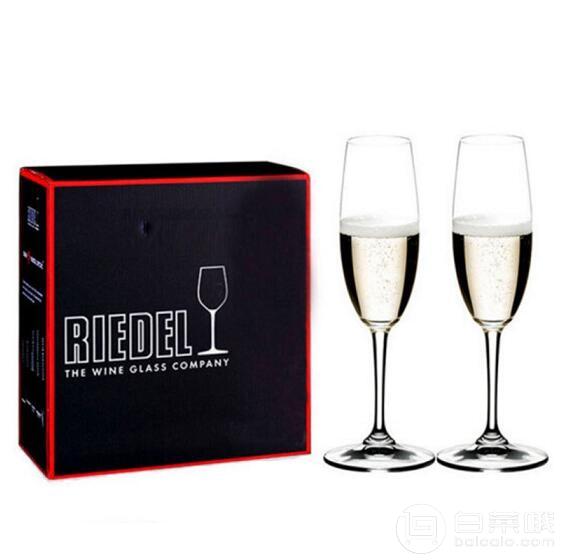 亚马逊中国：Riedel 醴铎 Accanto系列 香槟杯490/08S 290ml*2只礼盒装￥204包邮（领取15% OFF优惠码）