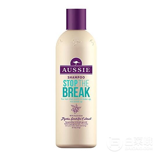 Aussie 袋鼠 Stop The Break防损伤修护洗发水300ml*6瓶 Prime会员凑单免费直邮含税到手166.4元