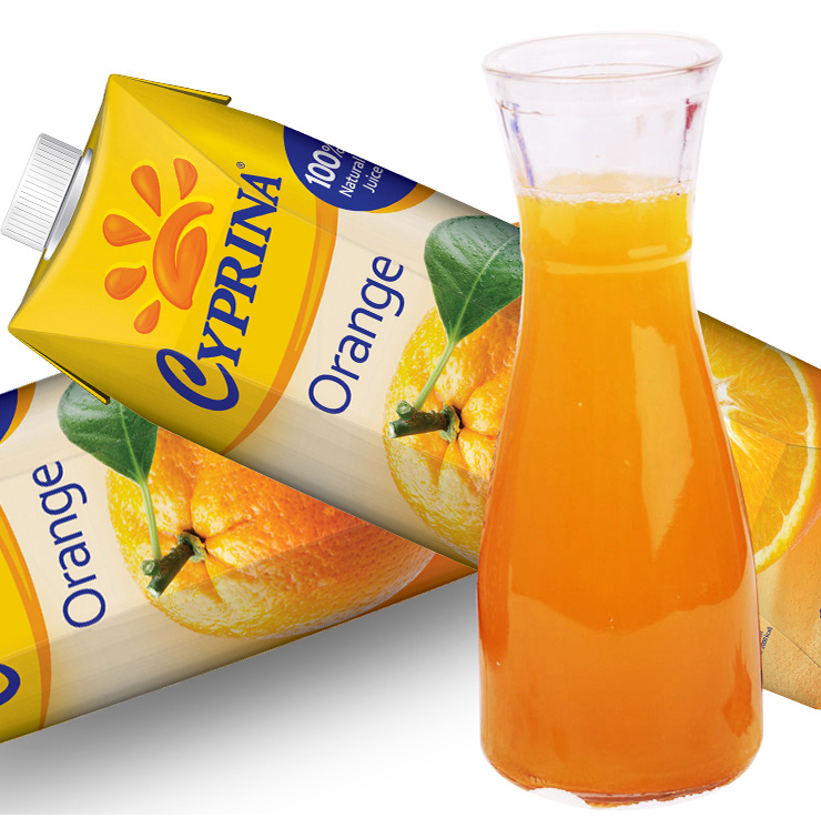 限地区，Cyprina 塞浦丽娜 100%纯橙汁 1L*4瓶 *2件46.9元（23.45元/件）