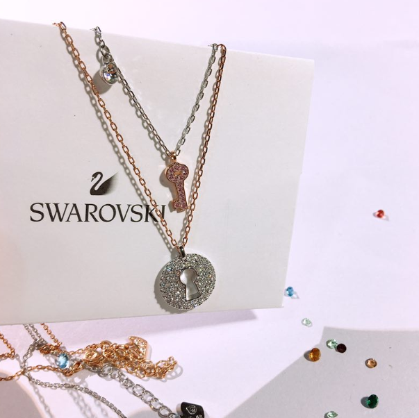 Swarovski 施华洛世奇 Crystal Wishes Key 女士钥匙和锁项链套装 5272240392.76元/件（凑单满减）