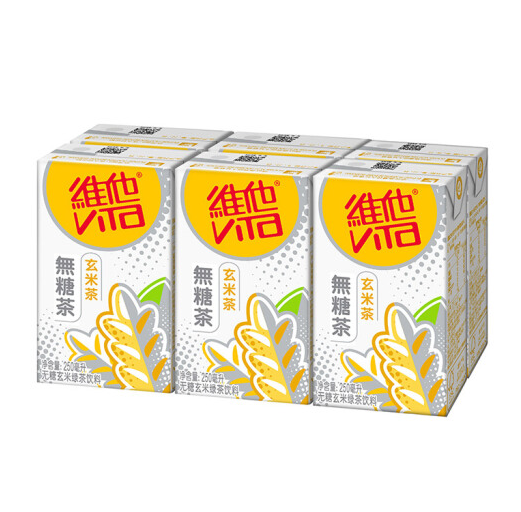 维他奶 维他无糖玄米茶 250ml*6盒*3件 20.79元6.93元/件（下单满减）