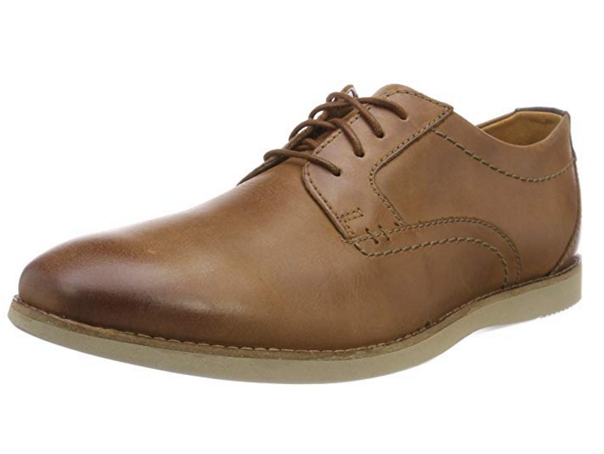 限尺码，Clarks 其乐 Raharto Plain Derbys 男士真皮休闲鞋 Prime会员免费直邮含税到手约315.55元