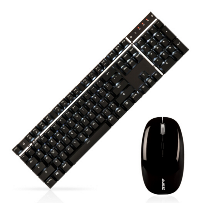 AJAZZ 黑爵 A3008 无线双模 机械键盘+鼠标套装159元包邮（需领券）