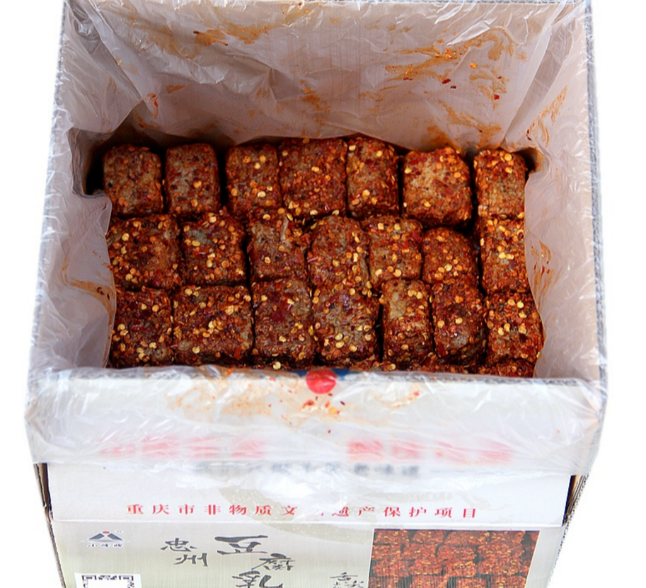 四川特产，重庆忠州 农家自制豆腐乳 5斤54元包邮（需领券）