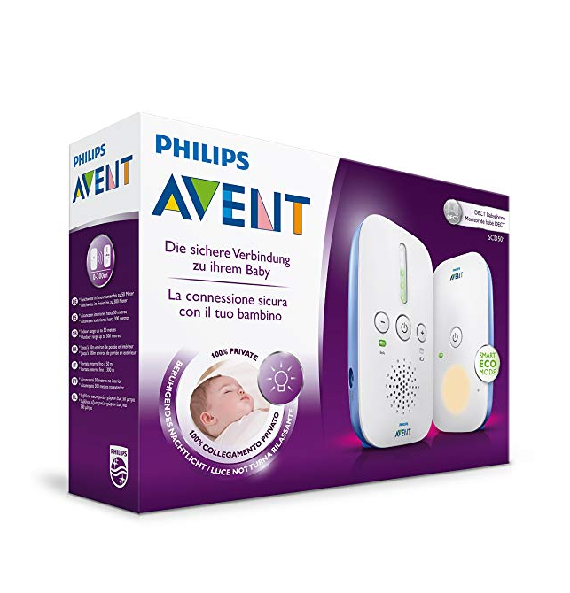 0税！Philips Avent 飞利浦新安怡 SCD501/00 婴儿宝宝数字音频监视器 Prime会员免费直邮含税到手274.71元