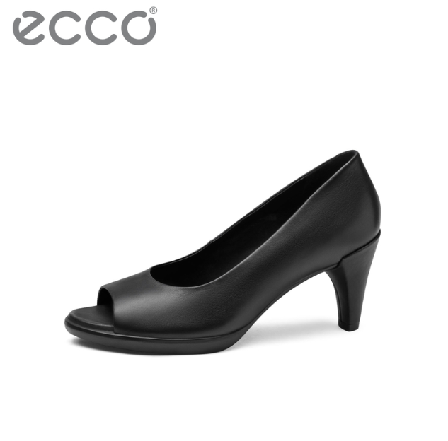 码全，ECCO 爱步 Shape 55型塑系列 女士真皮鱼嘴高跟鞋 268303412元包邮包税（国内￥1307）
