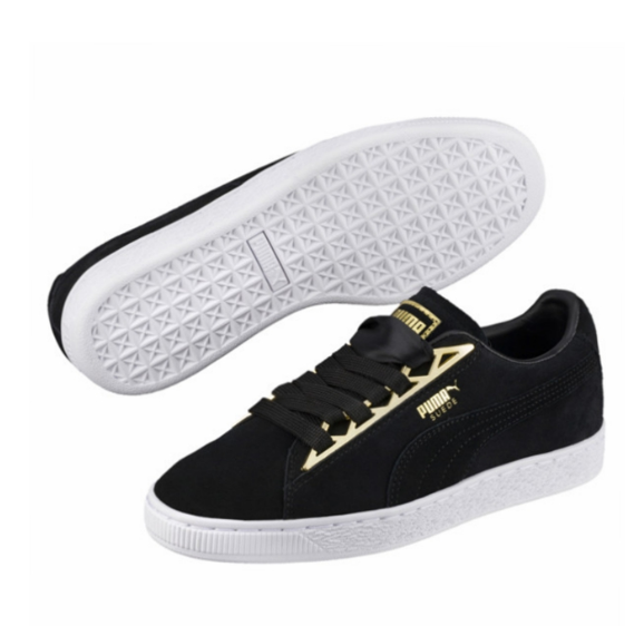 限尺码，PUMA 彪马 Suede Jewel Metalic 板鞋 366725-01新低183元包邮