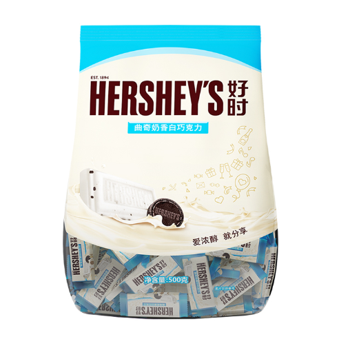 HERSHEY'S 好时 曲奇奶香白巧克力 500g *4件105.88元包邮（26.5元每件）