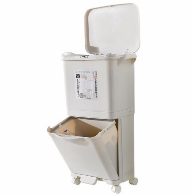 百露 干湿分类厨房垃圾桶 38L87.83元/件（双重优惠）