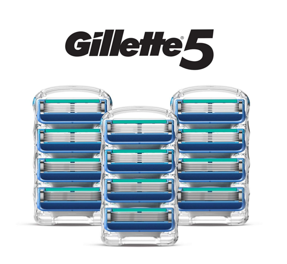 销量第一，Gillette 吉列 锋隐5 剃须刀头 12件装137.52元