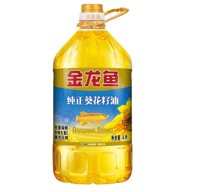 金龙鱼 食用油 纯正葵花籽油 4L +凑单品39.9元