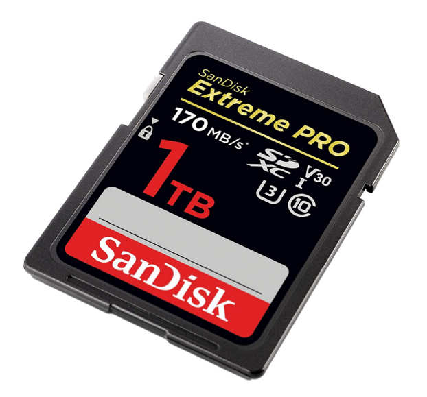 SanDisk 至尊超极速 1TB V30 4K SDXC存储卡（170MB/s）新低2000.56元（京东3599元）