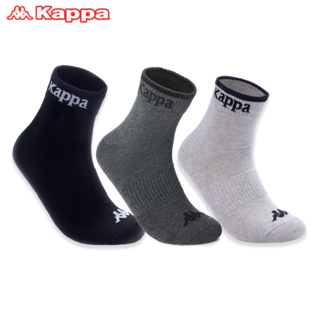 Kappa 卡帕 KP8W15 男士休闲运动袜 3双*2件59元包邮（折29.5元/件）