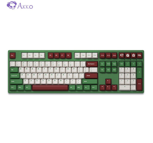 AKKO 艾酷 3108 机械键盘 红豆抹茶 108键 AKKO橙轴279元包邮（需领券）