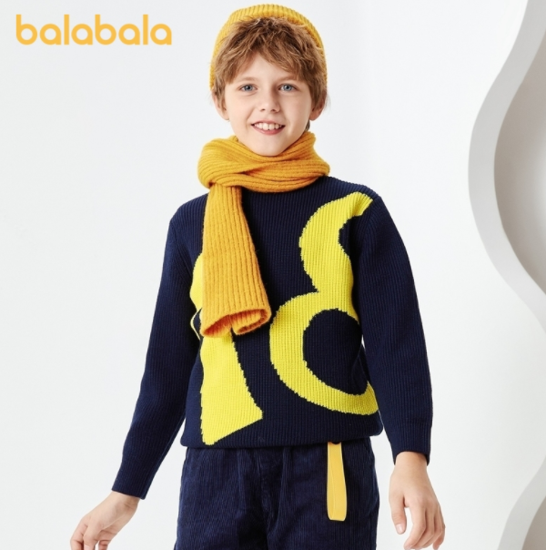 巴拉巴拉 男童中大童2020新款毛衣（130~175码）5色69.9元包邮（需领券）