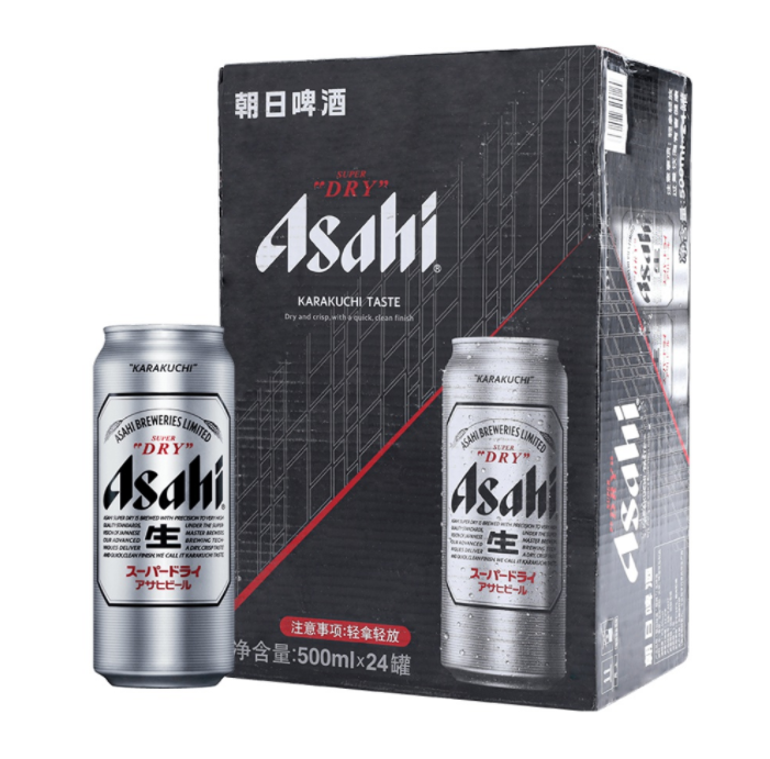 Asahi 朝日 超爽啤酒 500ml*24罐*2件新低189.2元包邮（多重优惠）