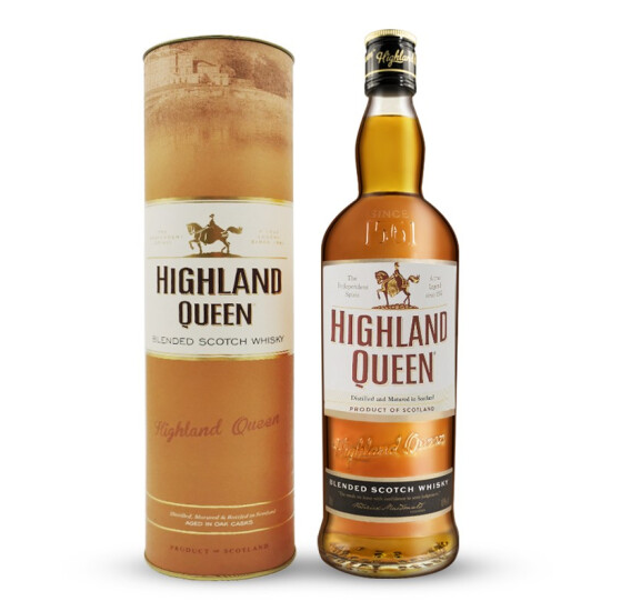 HIGHLAND QUEEN 高地女王 苏格兰3年调配型威士忌礼盒装 700ml *4件207.2元包邮（合51.8元/瓶）