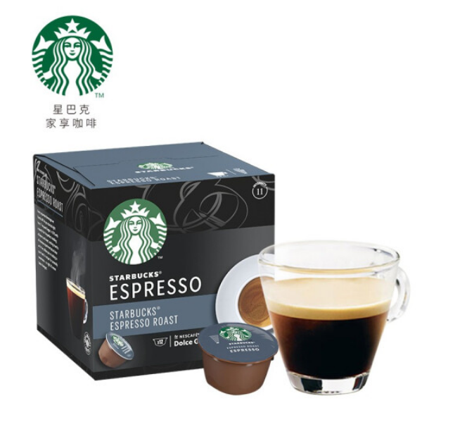 Starbucks 星巴克 多趣酷思 意式浓缩黑咖啡 胶囊咖啡 12粒*3件72.5元包邮（合24.17元/件）
