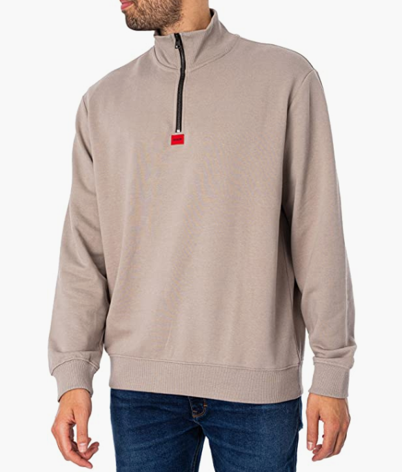 HUGO Hugo Boss 雨果·博斯 Durty 男士宽松徽标毛圈布卫衣运动衫 多色401.54元
