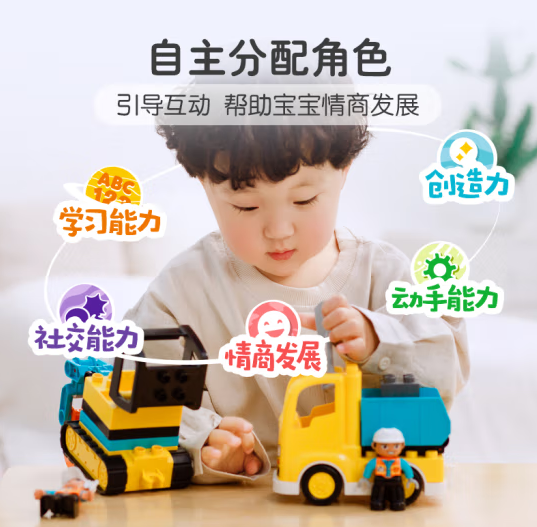 LEGO 樂高 得寶DUPLO 10931 翻斗車和挖掘車套裝99元包郵（下單滿減）