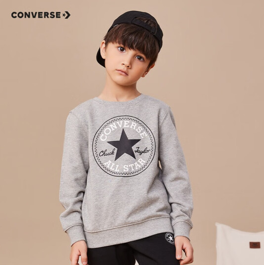 Converse 匡威 儿童毛圈保暖圆领卫衣（110~160码） 多色79元包邮（需用券）