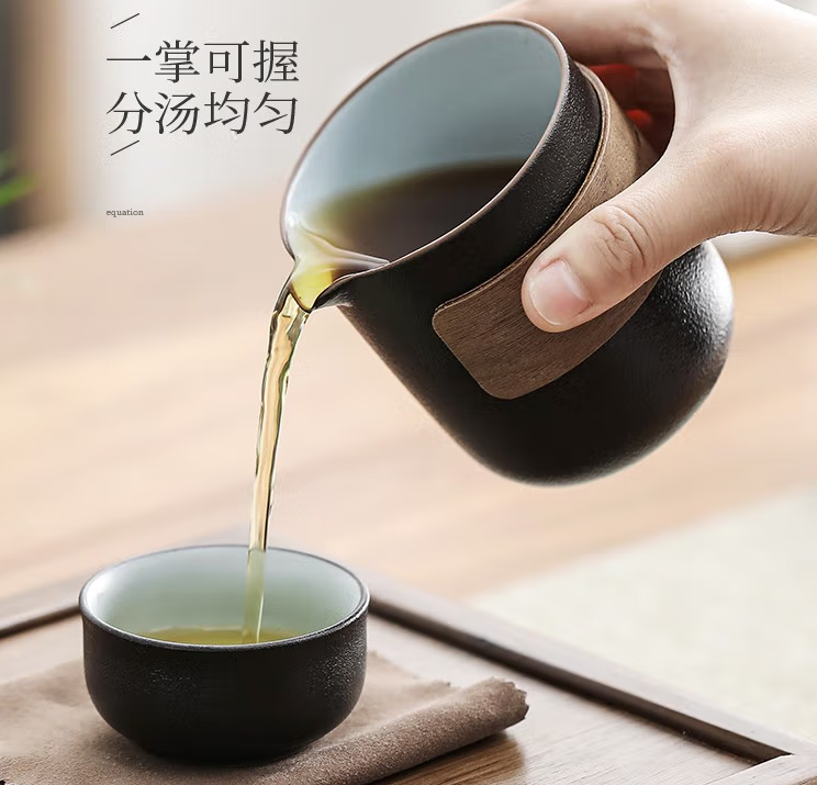 领艺 紫砂旅行茶具套装 1壶4杯69元包邮（需领券）