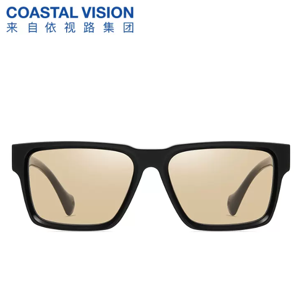 依视路旗下，Coastal Vision 镜宴 50011 时尚方框太阳镜59元包邮（需用券）